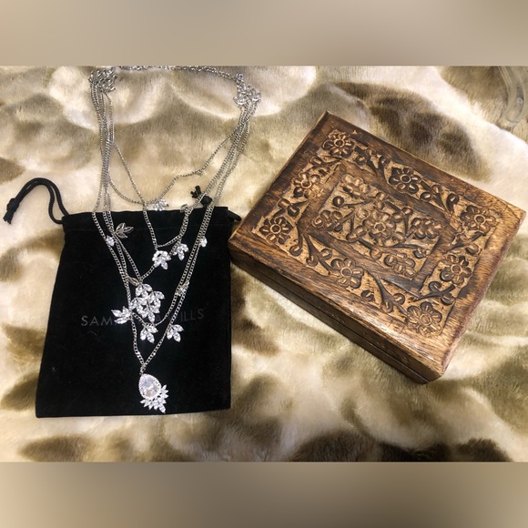 Stunning Samantha Will’s 5 layers Silver necklace New! - Picture 1 of 12